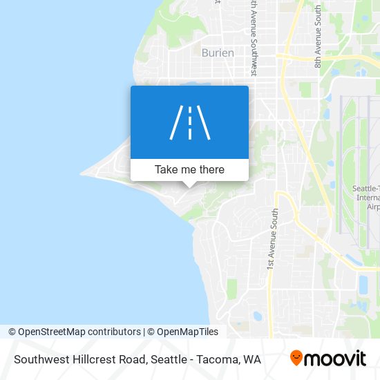 Southwest Hillcrest Road map