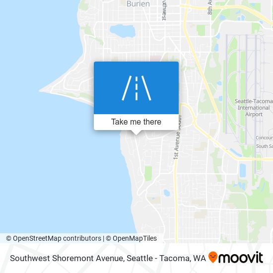 Mapa de Southwest Shoremont Avenue