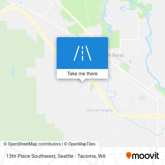 Mapa de 13th Place Southwest