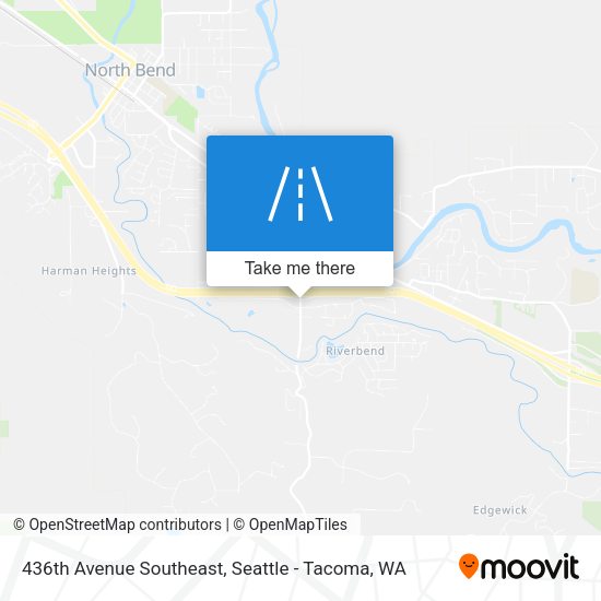 436th Avenue Southeast map
