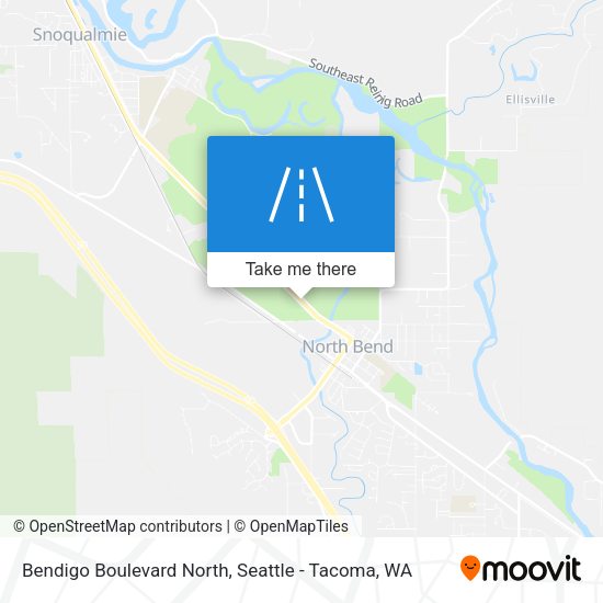 Bendigo Boulevard North map