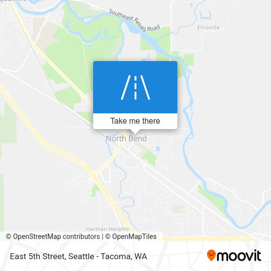 East 5th Street map