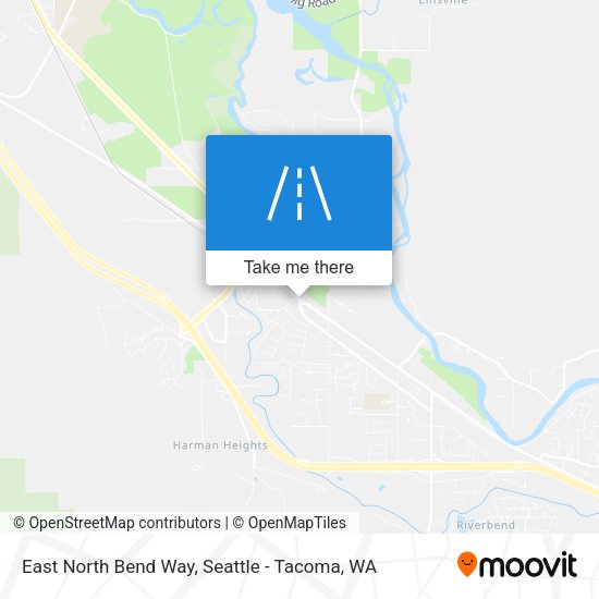 East North Bend Way map