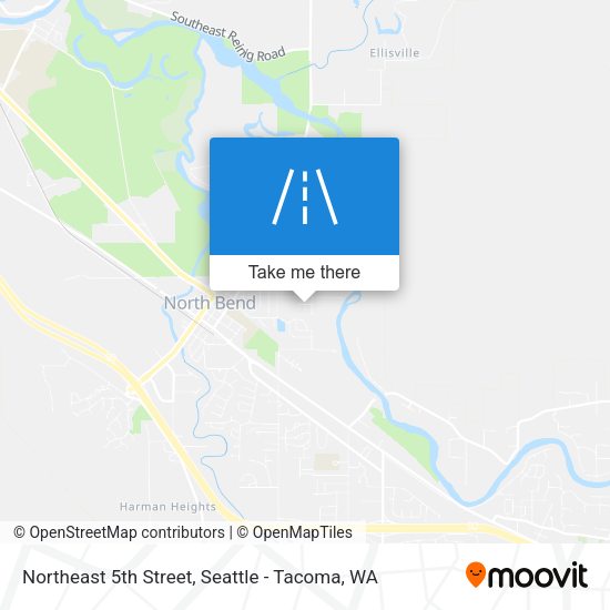 Northeast 5th Street map