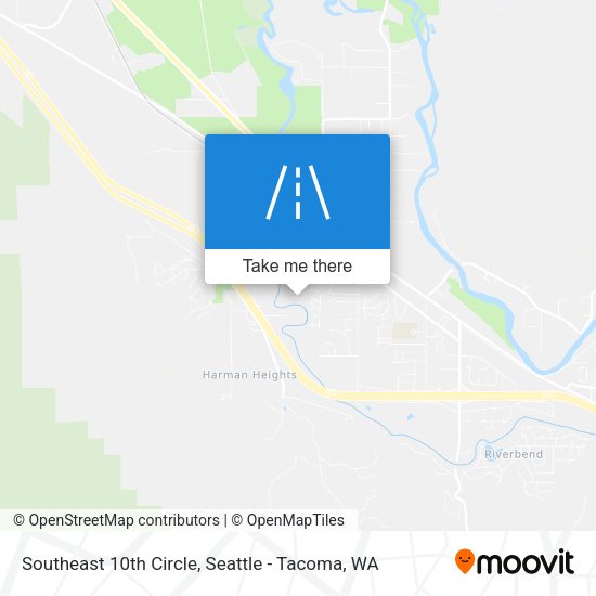 Southeast 10th Circle map