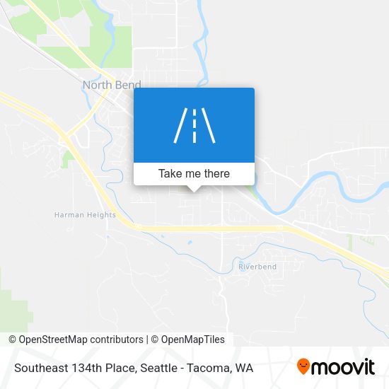 Mapa de Southeast 134th Place