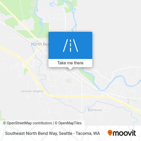 Mapa de Southeast North Bend Way