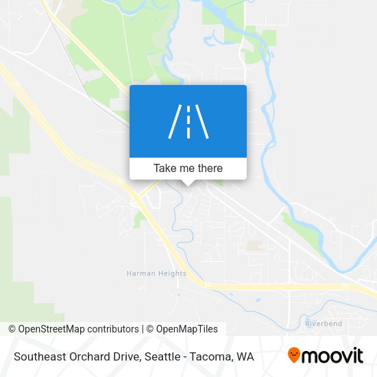 Southeast Orchard Drive map