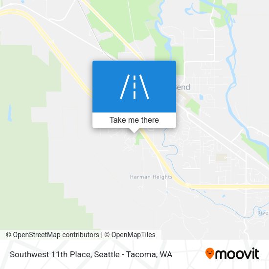 Southwest 11th Place map