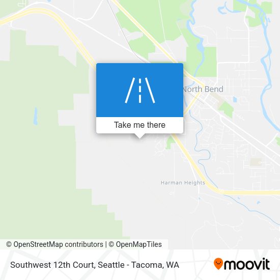 Southwest 12th Court map