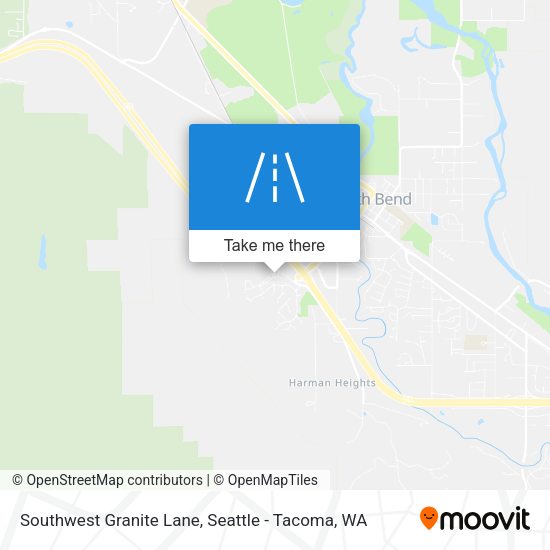 Southwest Granite Lane map