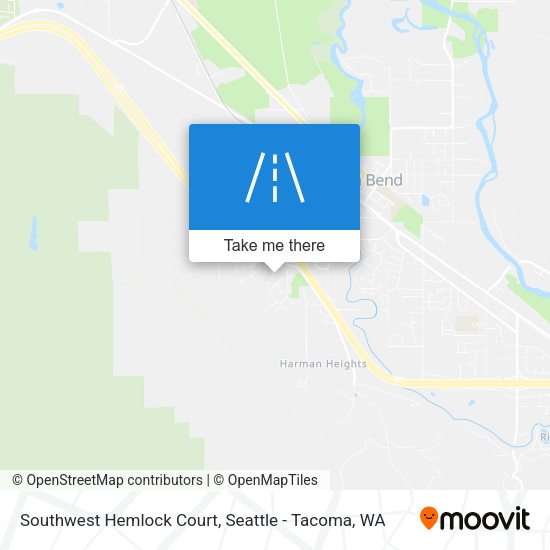 Southwest Hemlock Court map