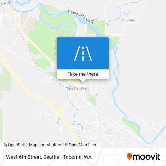 West 6th Street map