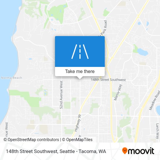 148th Street Southwest map