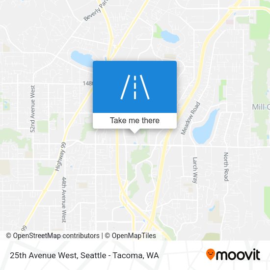 25th Avenue West map
