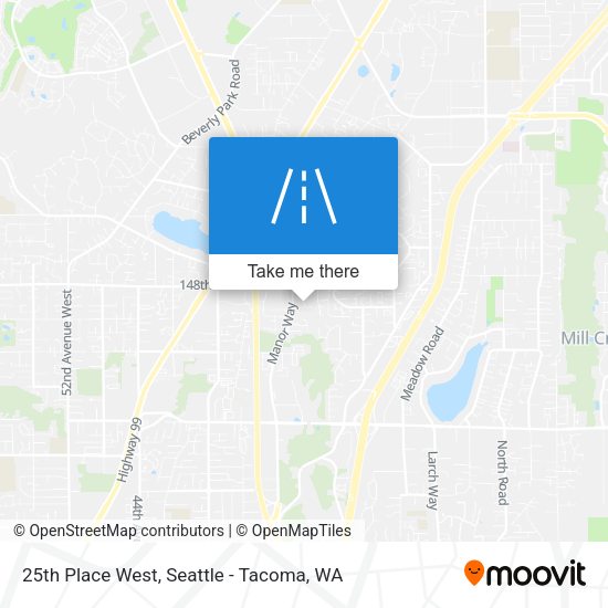 Mapa de 25th Place West