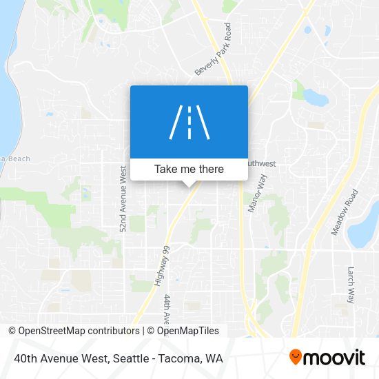 40th Avenue West map