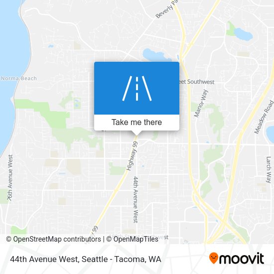 Mapa de 44th Avenue West