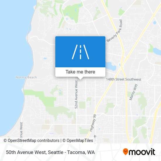 50th Avenue West map