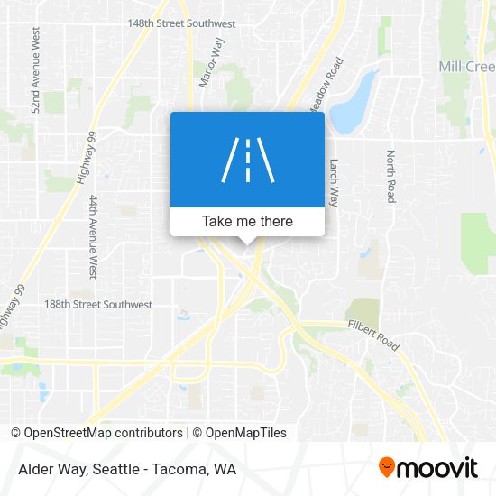Alder Way map
