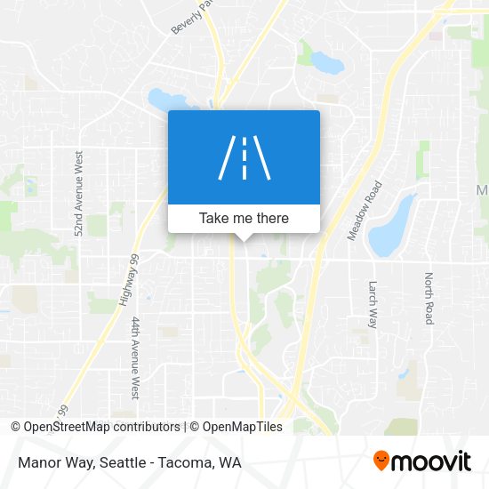 Manor Way map