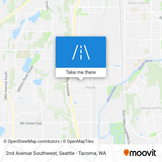 2nd Avenue Southwest map
