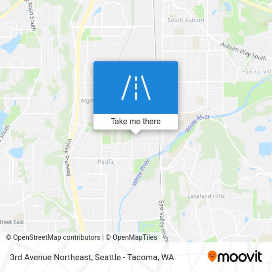 3rd Avenue Northeast map