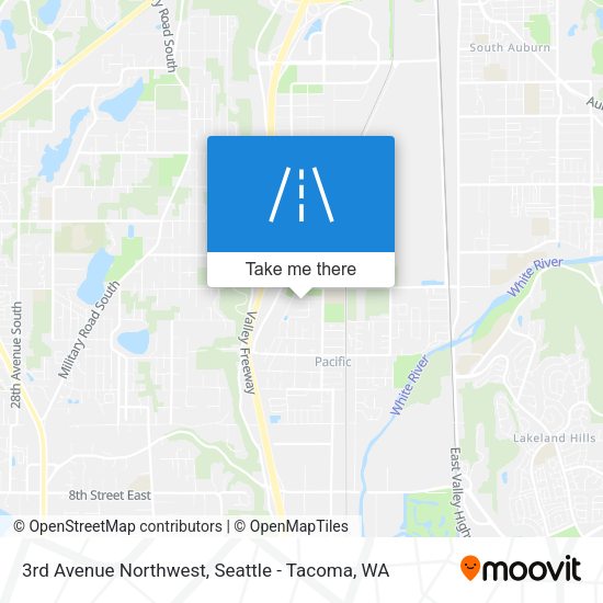 3rd Avenue Northwest map