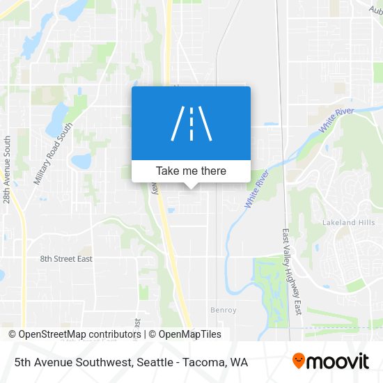 5th Avenue Southwest map