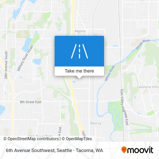 6th Avenue Southwest map