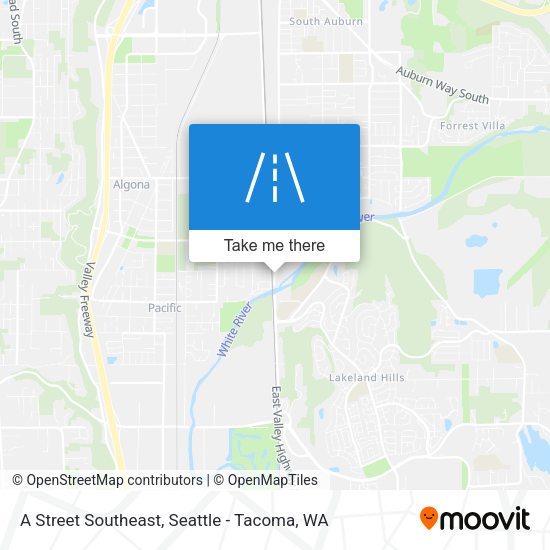 Mapa de A Street Southeast