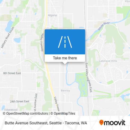 Butte Avenue Southeast map