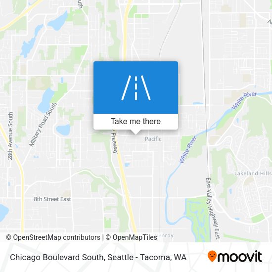 Mapa de Chicago Boulevard South