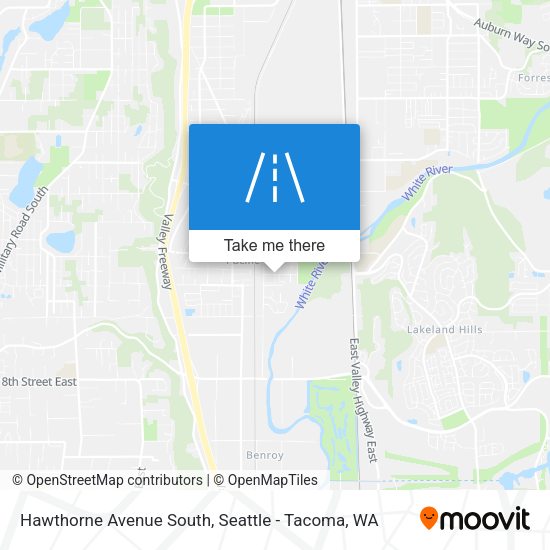 Mapa de Hawthorne Avenue South