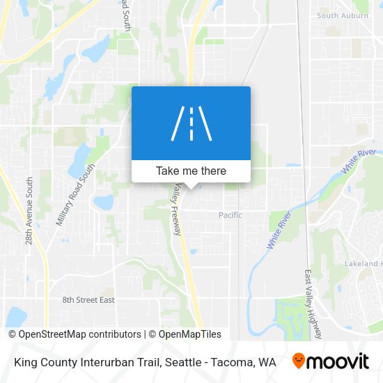 King County Interurban Trail map