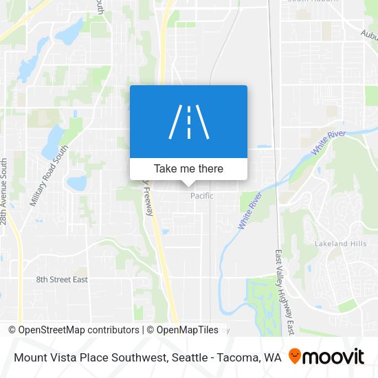 Mount Vista Place Southwest map