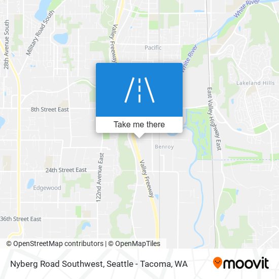 Nyberg Road Southwest map