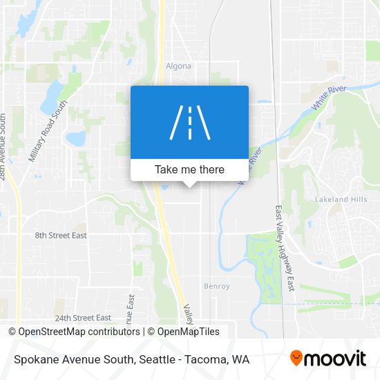 Mapa de Spokane Avenue South
