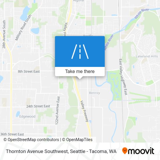 Thornton Avenue Southwest map
