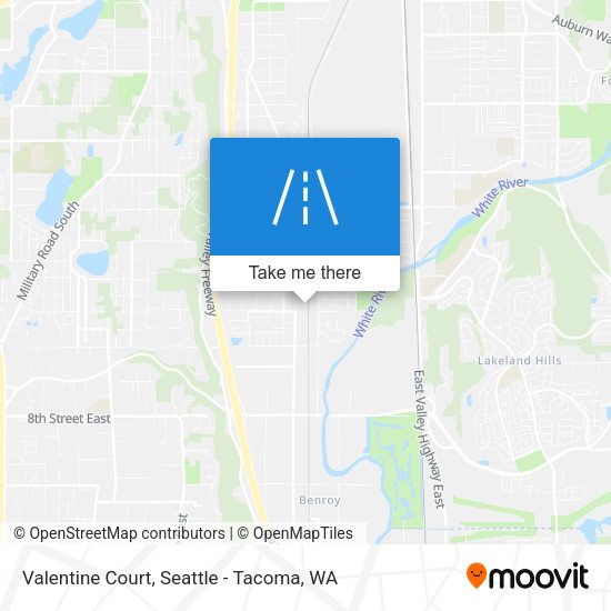 Mapa de Valentine Court