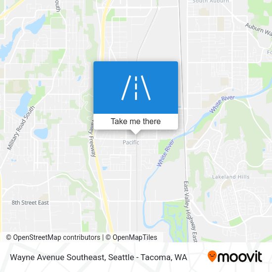 Wayne Avenue Southeast map