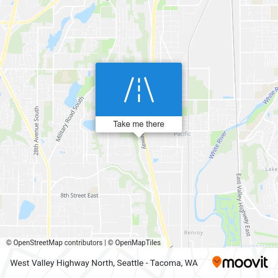 West Valley Highway North map
