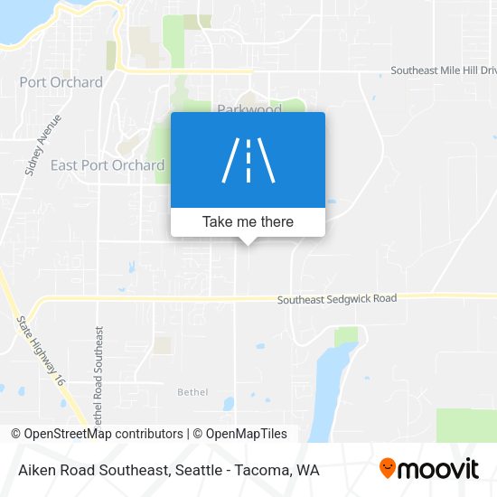 Mapa de Aiken Road Southeast