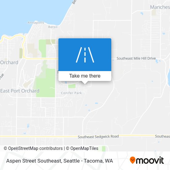 Aspen Street Southeast map
