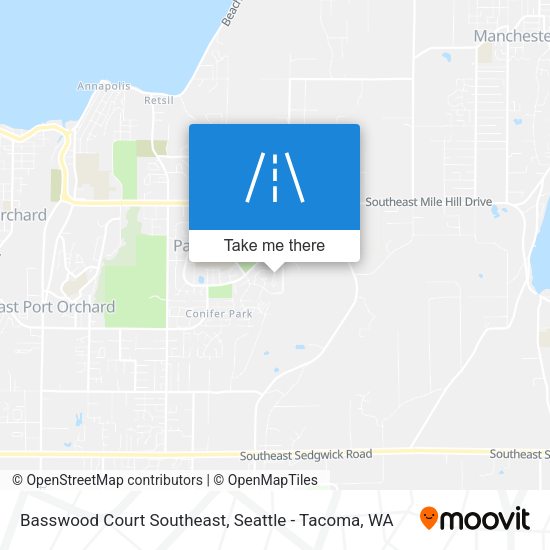Mapa de Basswood Court Southeast