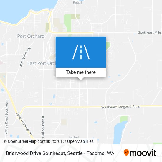 Mapa de Briarwood Drive Southeast
