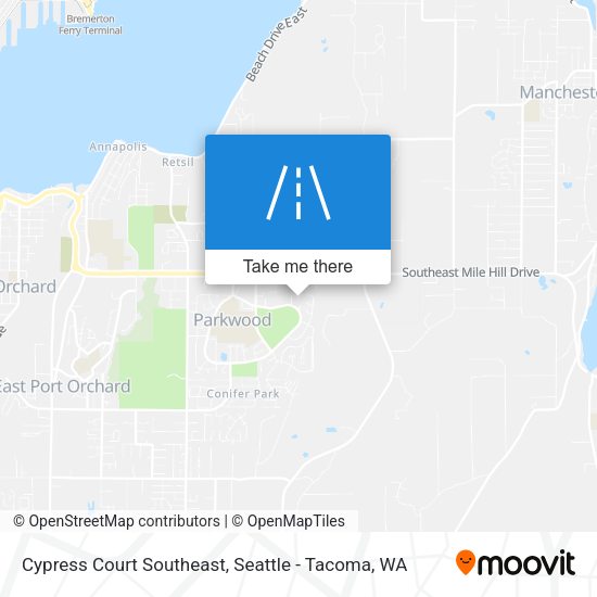 Mapa de Cypress Court Southeast