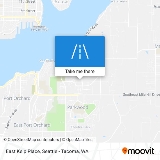 East Kelp Place map