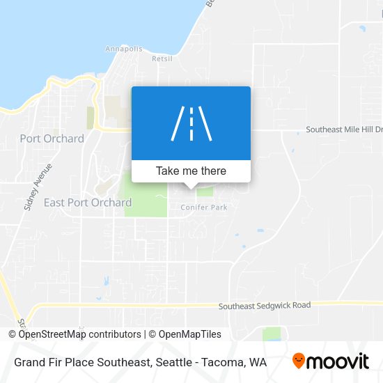 Mapa de Grand Fir Place Southeast