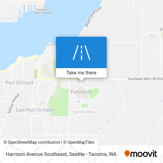 Harrison Avenue Southeast map